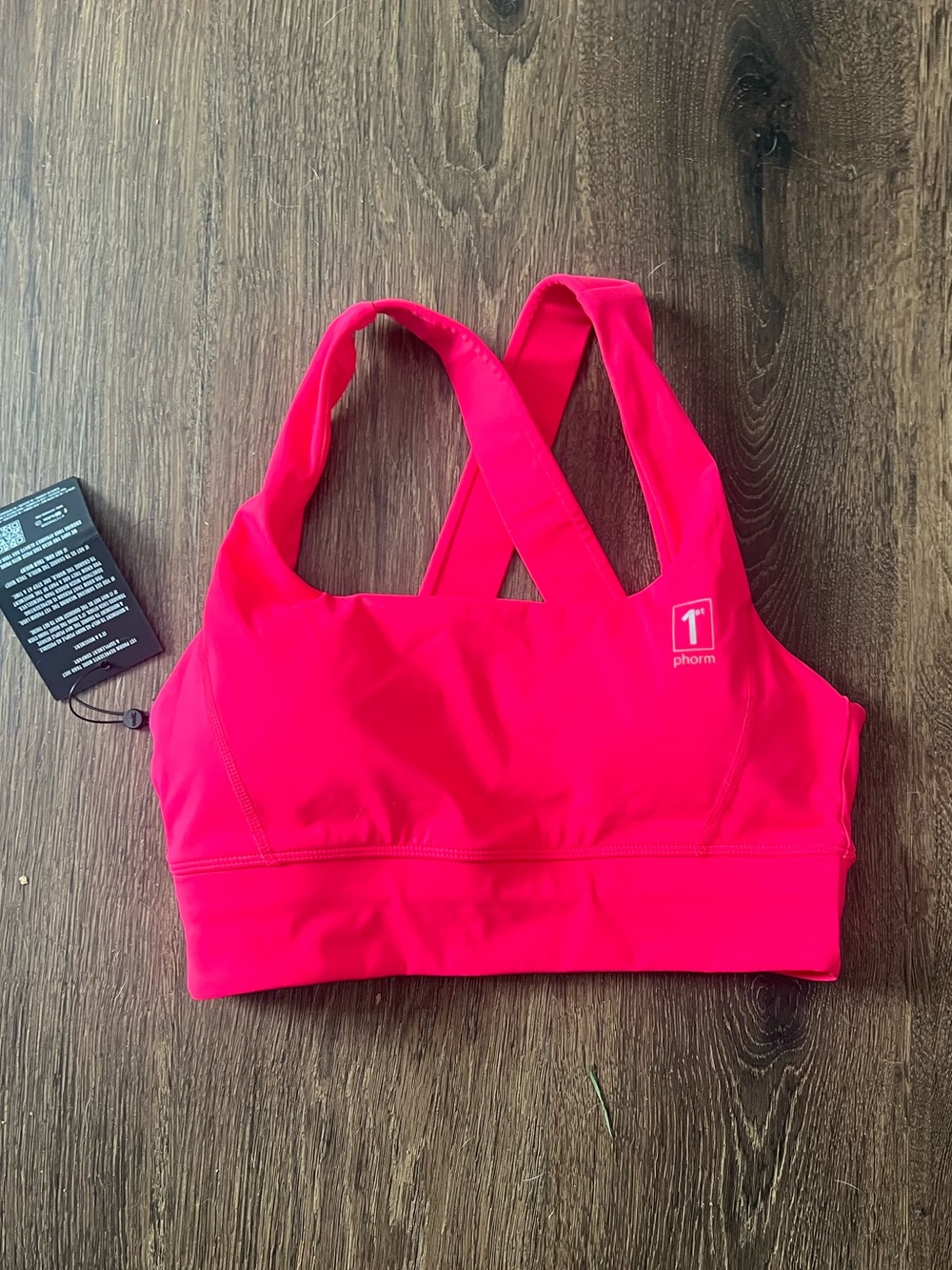 Women’s Crossback Sports Bra in Hot Pink medium